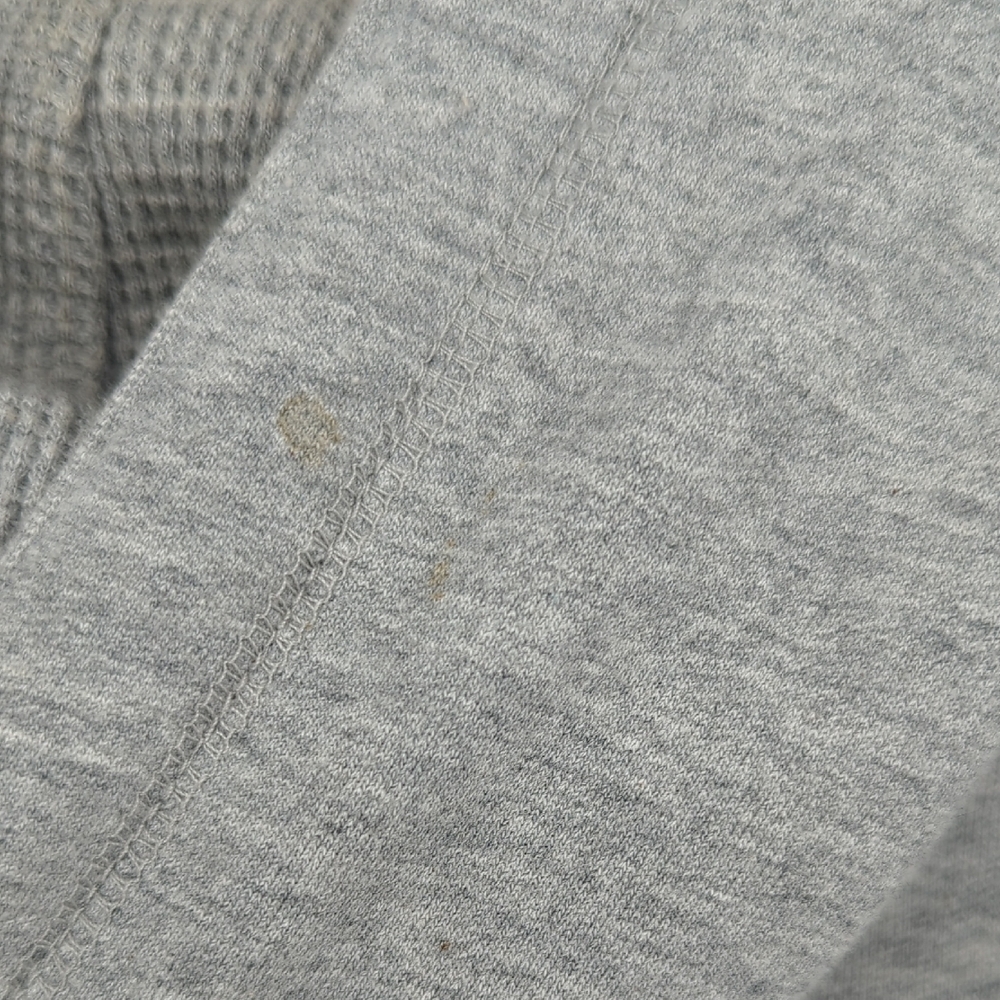 01121 Norma Kamali Full Zip Hoodie Sweatshirt Gray Size Large athletic sporty - Picture 8 of 10